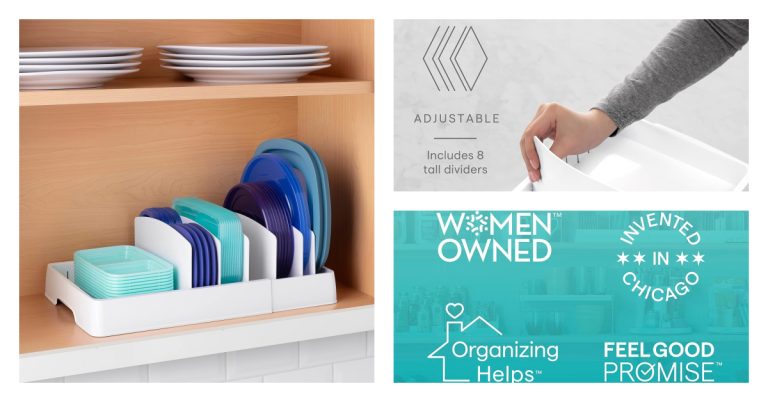 This Tupperware Lid Organizer Ends Kitchen Chaos in Seconds (Fits Any Cabinet!)